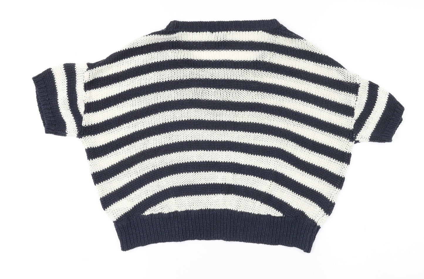 H&M Women's Multicoloured Striped Pullover Jumper, Size S