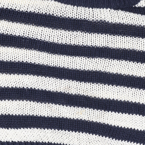 H&M Women's Multicoloured Striped Pullover Jumper, Size S