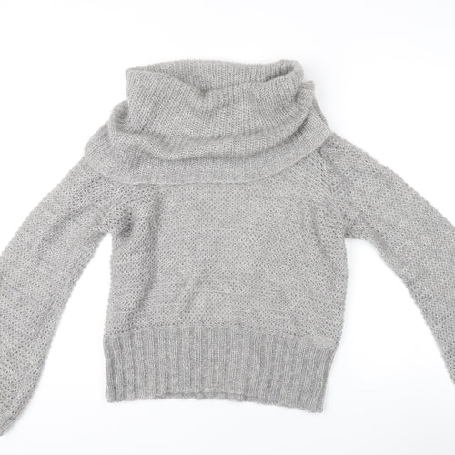 Marks and Spencer Womens Grey Cowl Neck Pullover M