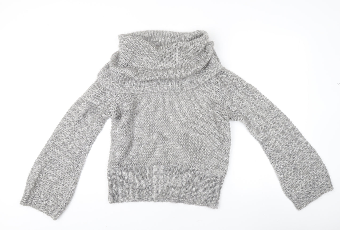 Marks and Spencer Womens Grey Cowl Neck Pullover M