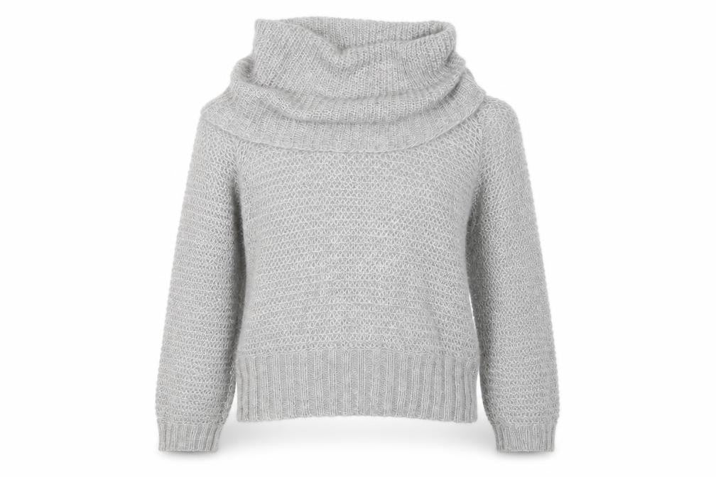 Marks & Spencer Womens Grey Cowl Neck Pullover M