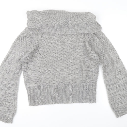 Marks and Spencer Womens Grey Cowl Neck Pullover M