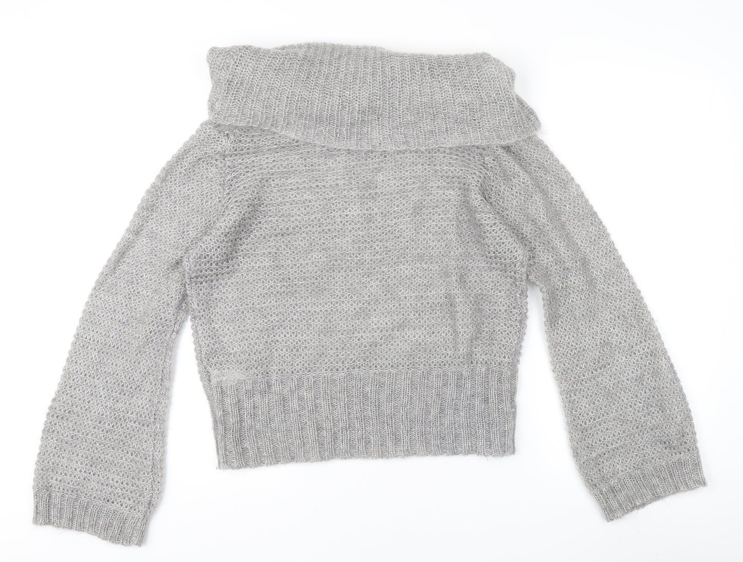 Marks and Spencer Womens Grey Cowl Neck Pullover M