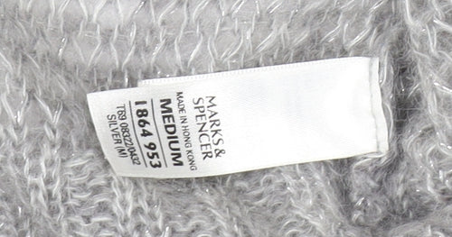 Marks and Spencer Womens Grey Cowl Neck Pullover M