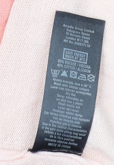 Miss Selfridge Women's Multicoloured Cardigan Size 10