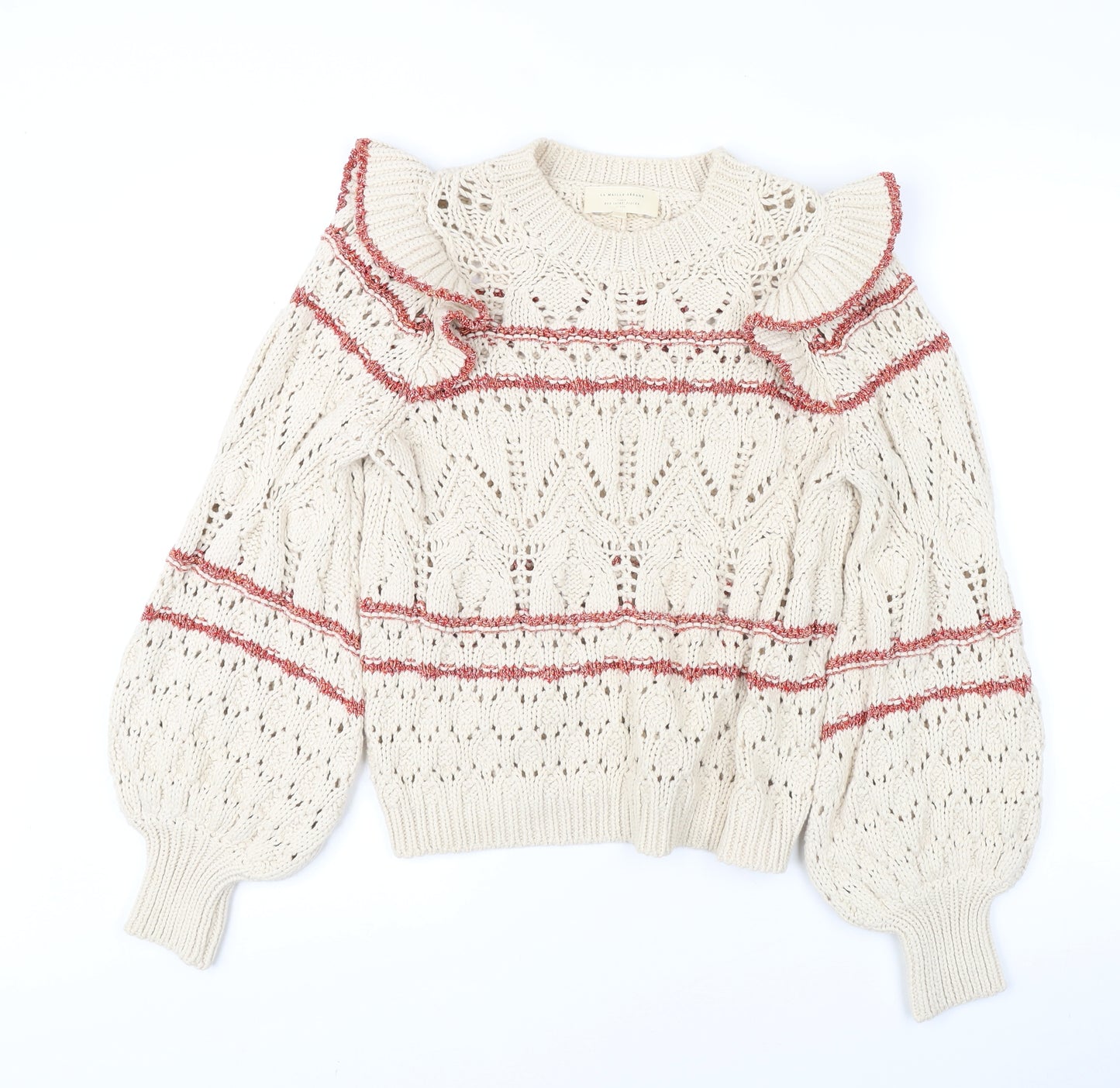 Sézane Women's Ivory Pullover Jumper XS