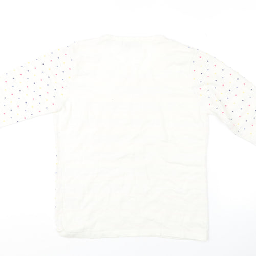 Honor Millburn Women's White Polka Dot Pullover Jumper - S
