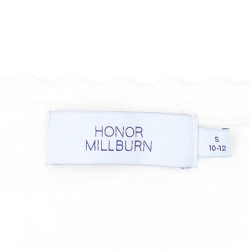 Honor Millburn Women's White Polka Dot Pullover Jumper - S