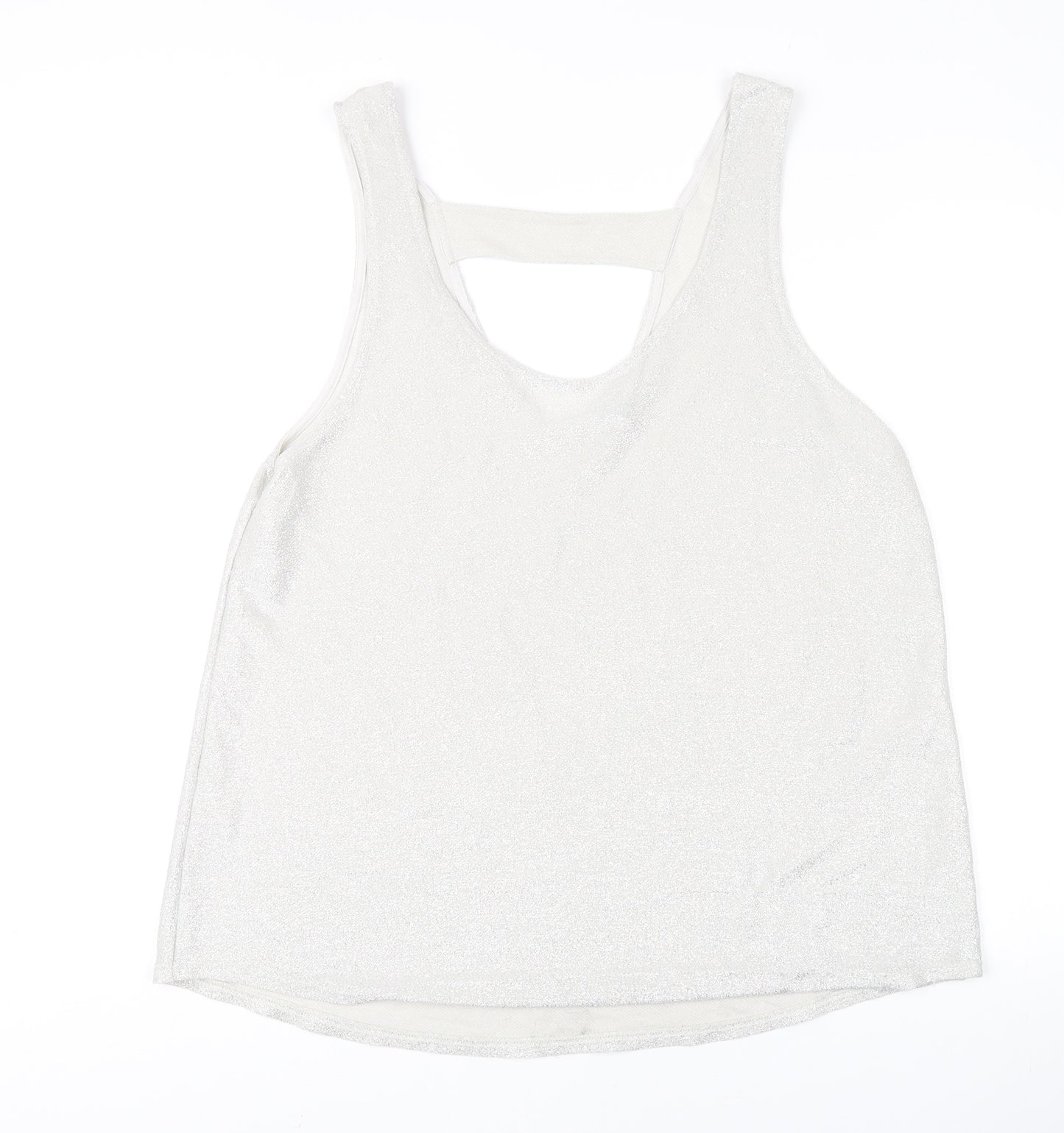 Next Women's Silver Tank Top, Size 20, Viscose Blend