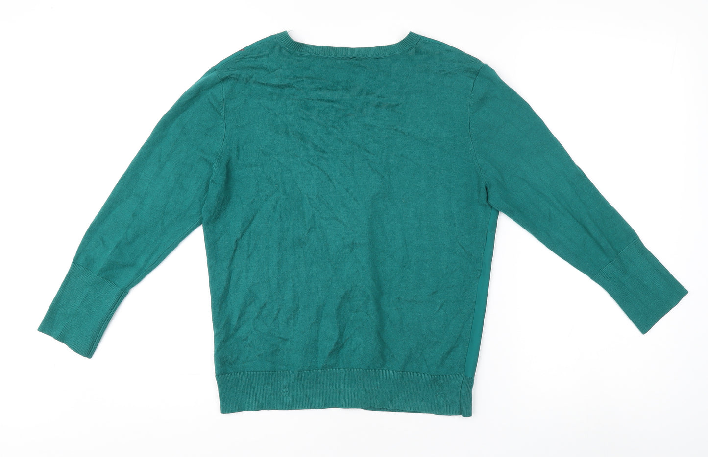 Oasis Women's Floral Green Cardigan, M, Long Sleeve