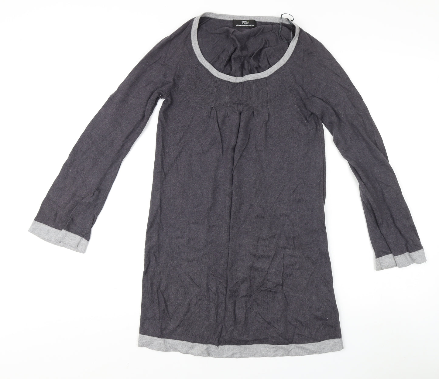 Marks and Spencer Women's Grey Jumper Size 8