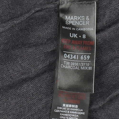Marks and Spencer Women's Grey Jumper Size 8