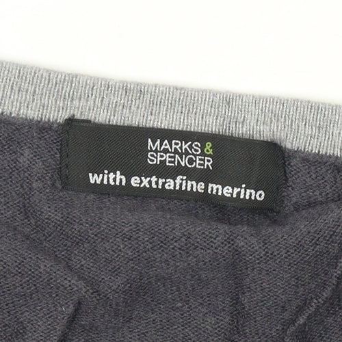Marks and Spencer Women's Grey Jumper Size 8
