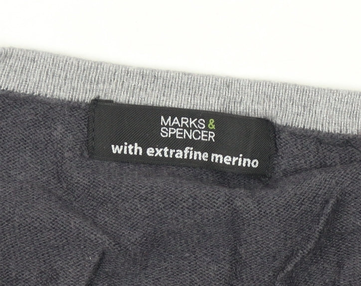 Marks and Spencer Women's Grey Jumper Size 8