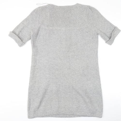 Marks and Spencer Women's Grey Henley Jumper Size 14