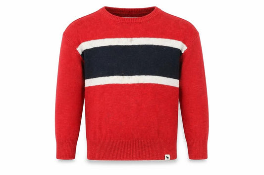 Abercrombie Kids Red Cotton Pullover Jumper, Size 5-6 - Boys