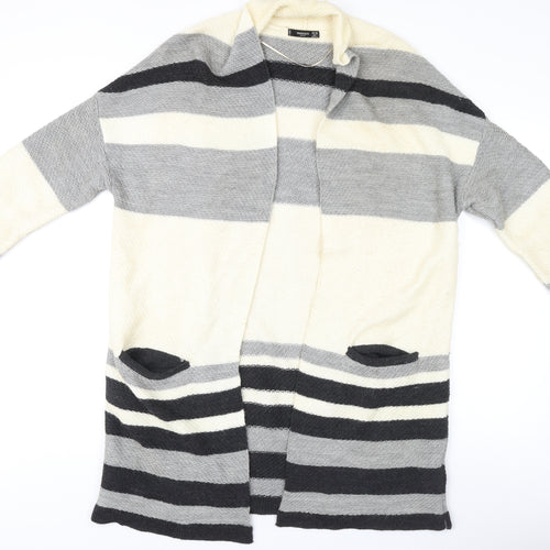Mango Women's Striped Cardigan Multicoloured One Size