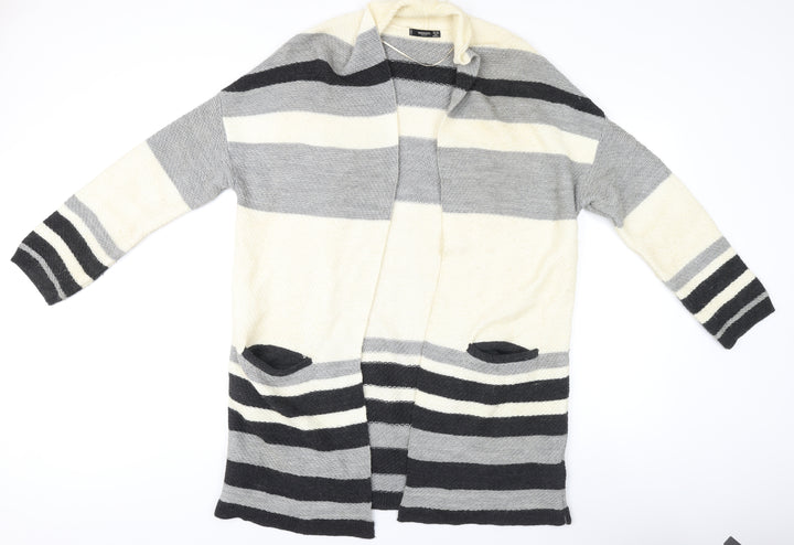 Mango Women's Striped Cardigan Multicoloured One Size