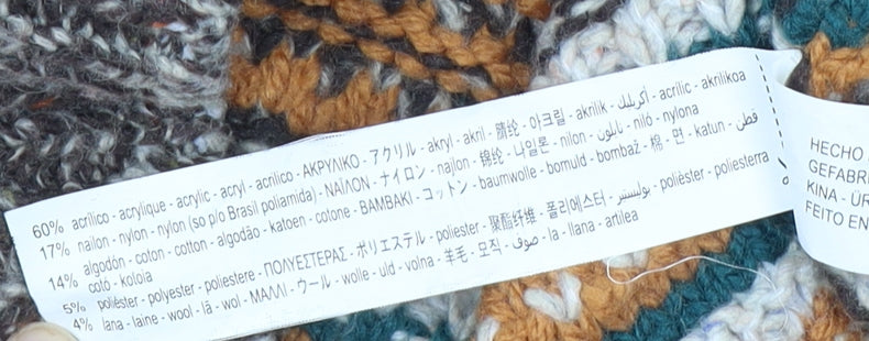 Zara Women's Multicoloured Striped Knit Pullover Jumper