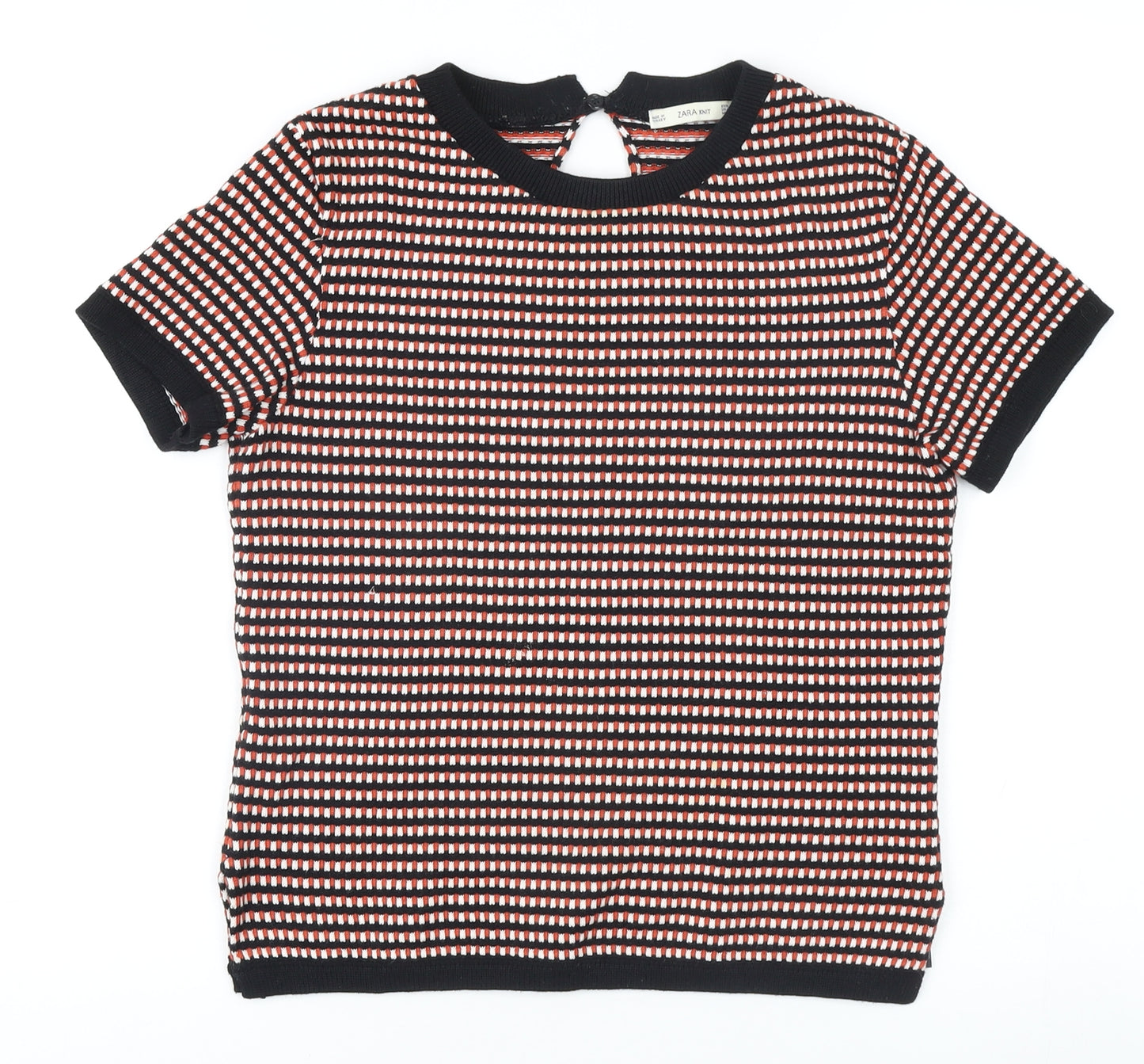 Zara Knit Women's Striped Short Sleeve T-Shirt - S