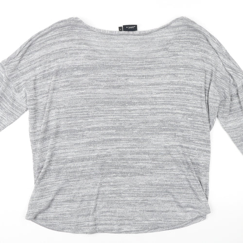 Next Women's Grey 3/4 Sleeve Top Size 14