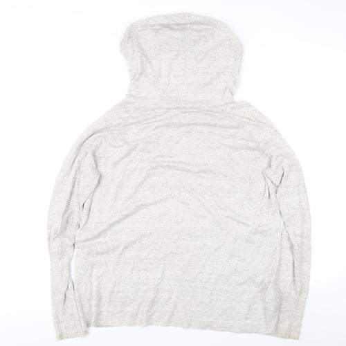 Gap Women's Grey Pullover Jumper with Hood, Size M