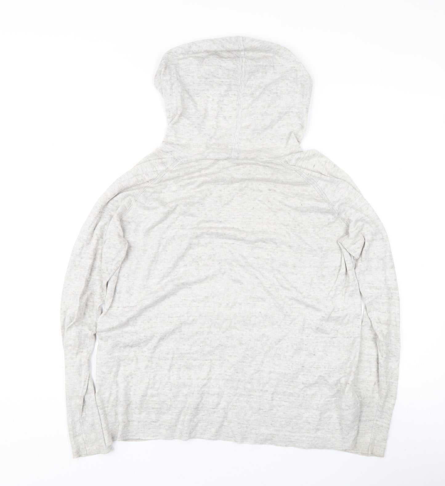 Gap Women's Grey Pullover Jumper with Hood, Size M