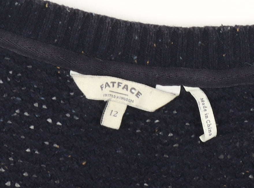 FatFace Women's Black Pullover Jumper Size 12
