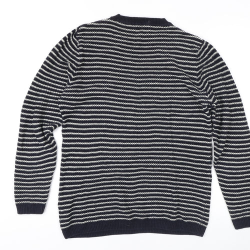 Next Women's Blue Striped Knit Jumper, Size M