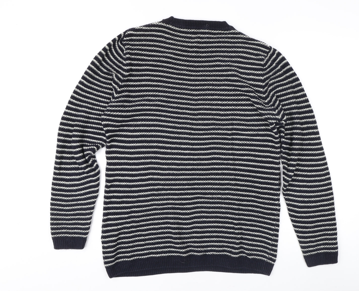 Next Women's Blue Striped Knit Jumper, Size M