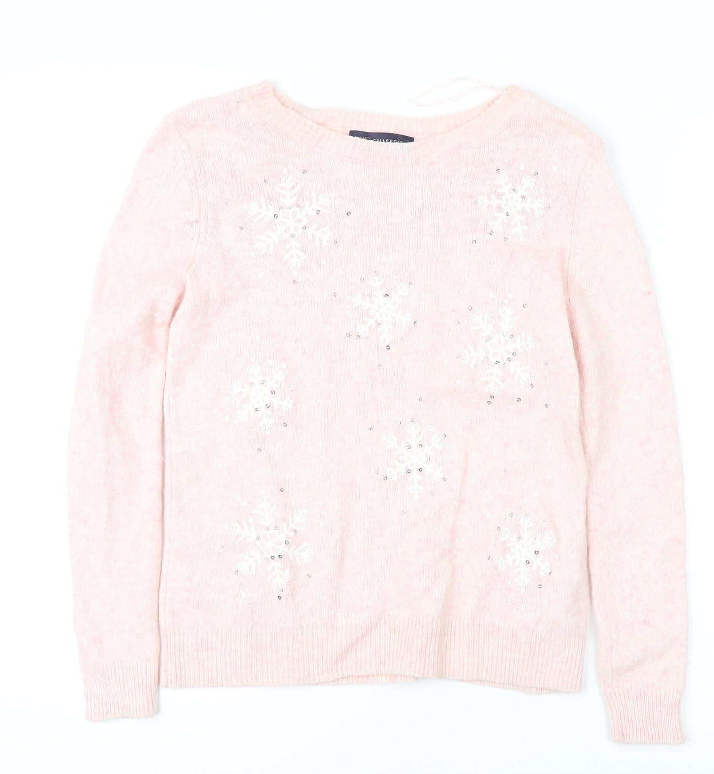 Marks and Spencer Pink Crew Neck Pullover Jumper, Size 12