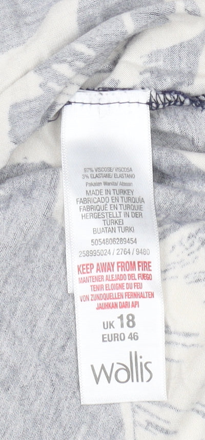 Wallis Women's Multicoloured Floral Sleeveless Top Size 18