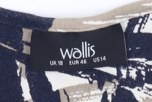 Wallis Women's Multicoloured Floral Sleeveless Top Size 18