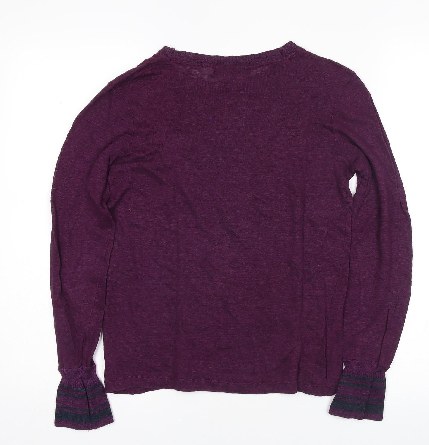 Next Women’s Purple Linen Pullover Jumper Size 6