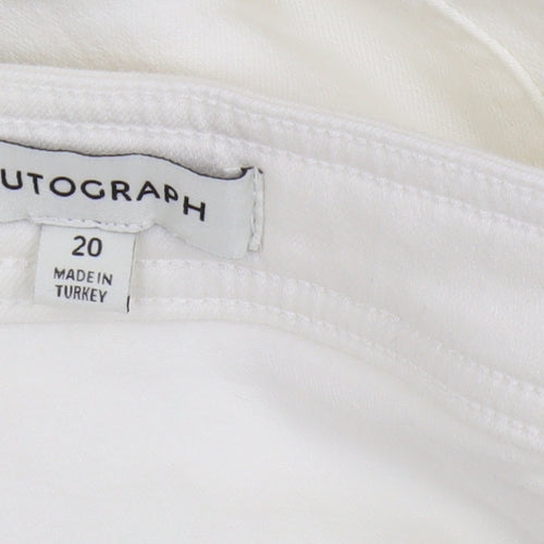 Marks and Spencer Women's White Midi Skirt Size 20