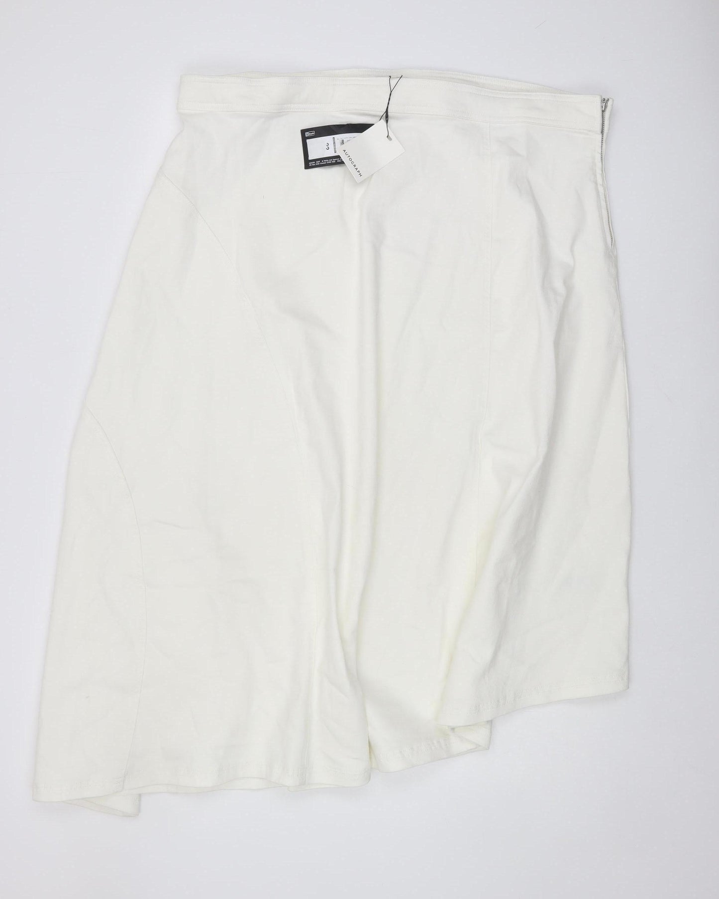 Marks and Spencer Women's White Skirt, Size 22