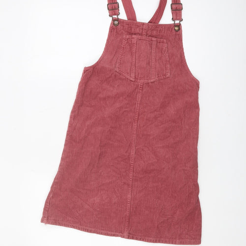 M&S Girls Pink Corduroy Pinafore Dress 13-14 years Casual Style