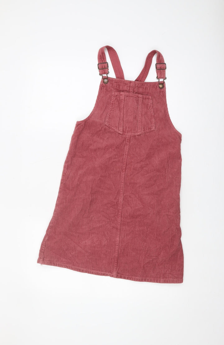M&S Girls Pink Corduroy Pinafore Dress 13-14 years Casual Style