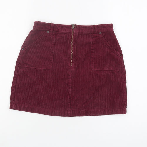 Marks and Spencer Girls Red Corduroy Skirt 11-12 Years