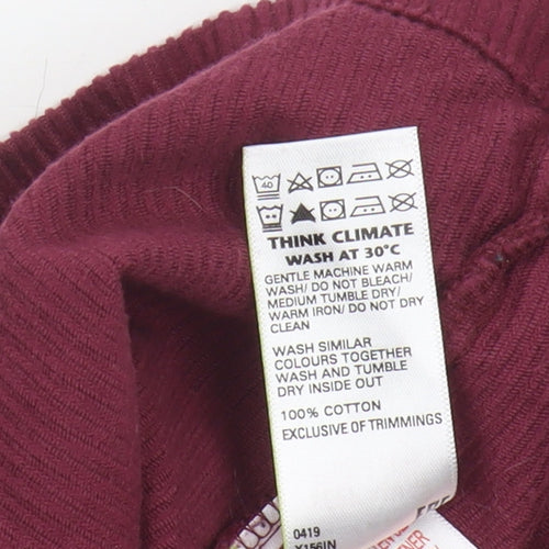 Marks and Spencer Girls Red Corduroy Skirt 11-12 Years