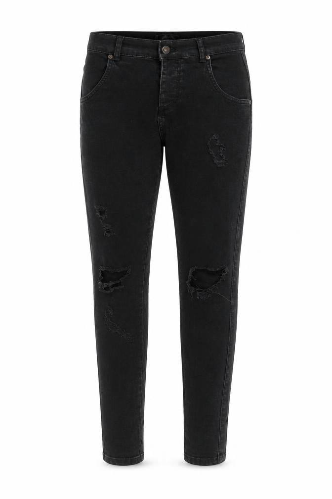 SikSilk Women's Black Skinny Distressed Jeans XS