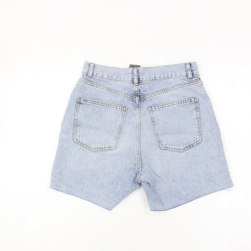 PrettyLittleThing Women's Blue Denim Cut-Off Shorts UK 6