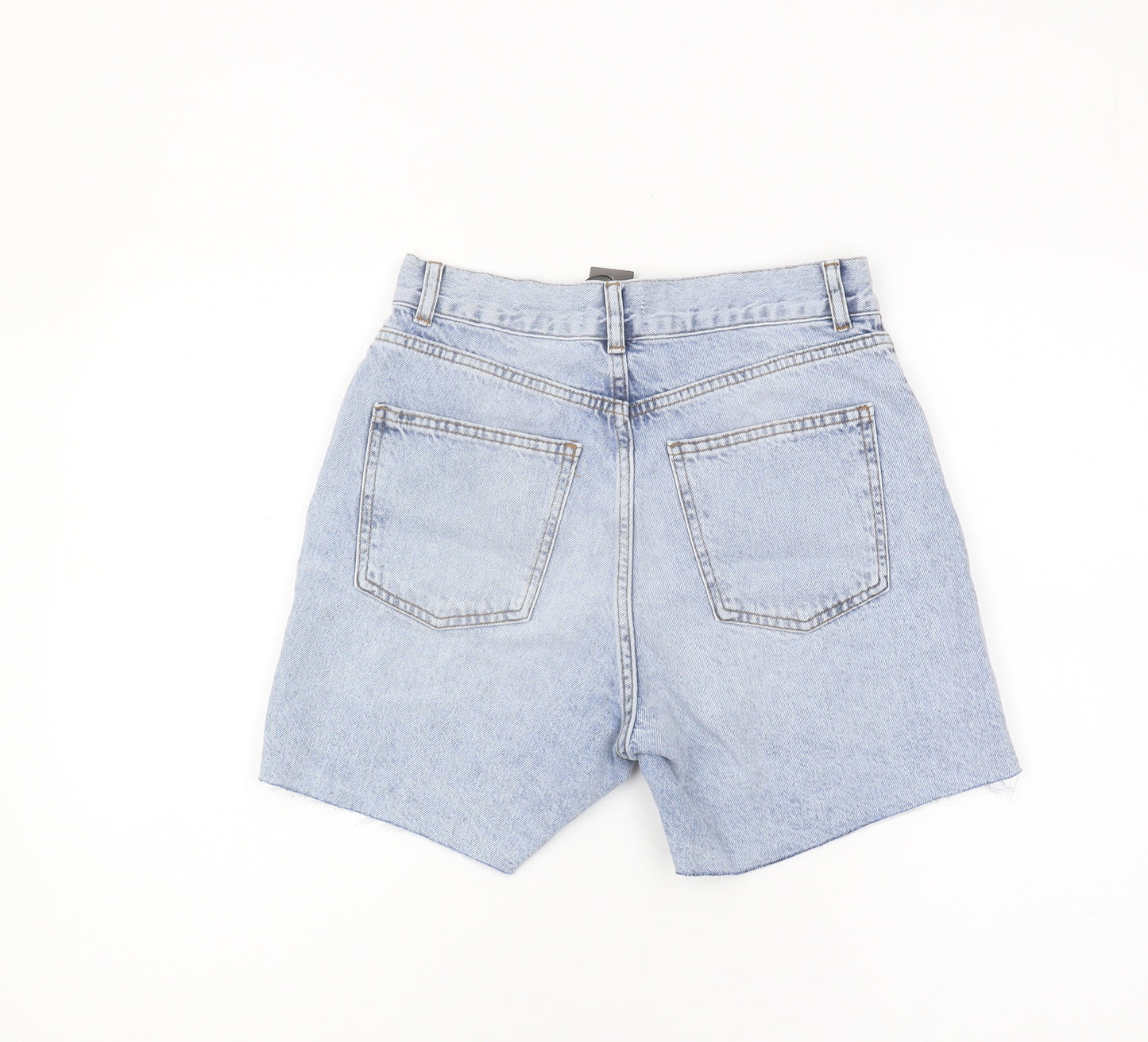 PrettyLittleThing Women's Blue Denim Cut-Off Shorts UK 6