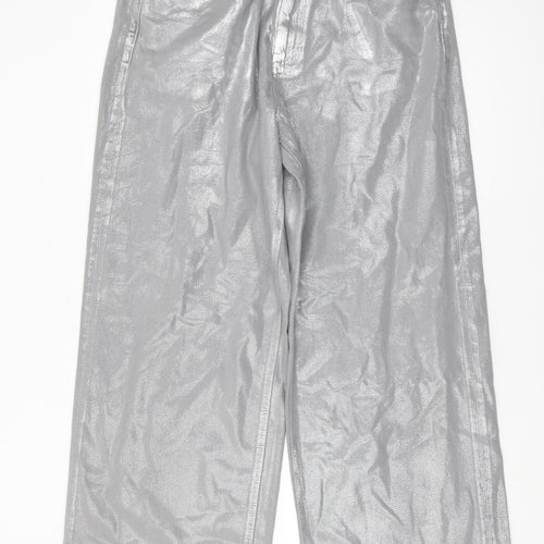 Marks and Spencer Women's Silver Jeans Size 12 Tall