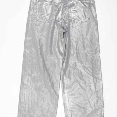 Marks and Spencer Women's Silver Jeans Size 12 Tall