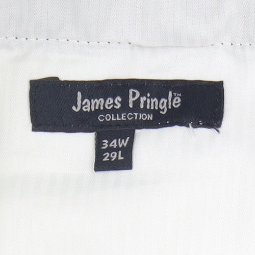 James Pringle Men's Black Corduroy Trousers 34W