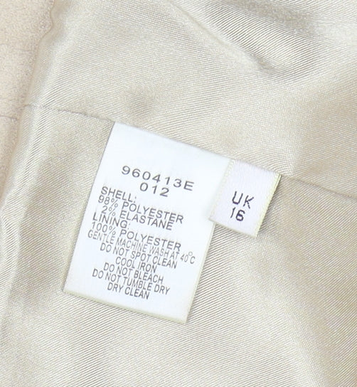 Viyella Beige Women's Jacket Size 16 Long Sleeve