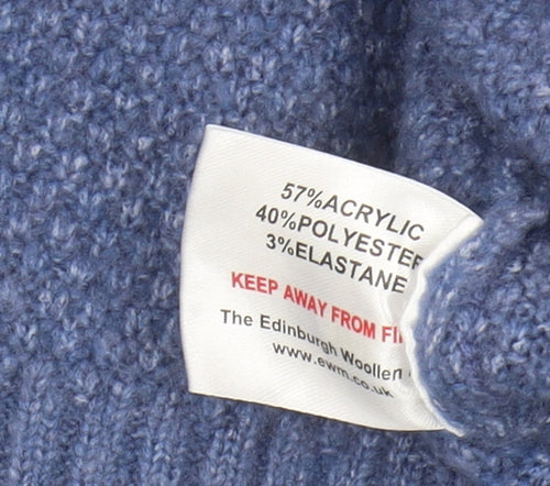 Honor Millburn Women's Blue Vest M with Mock Neck