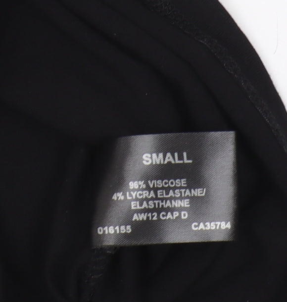 Precis Women's Black Pink 3/4 Sleeve Colourblock Top