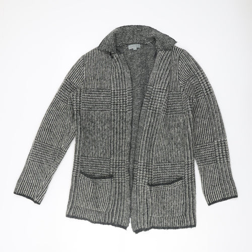 Joseph A Women's Grey Collared Cardigan - Size S